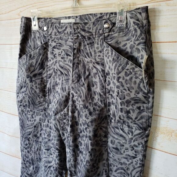 Pilcro Anthropologie Mid-Rise Demilune Boot Cut Utility Pant Women Size 29 Grey - Picture 6 of 11